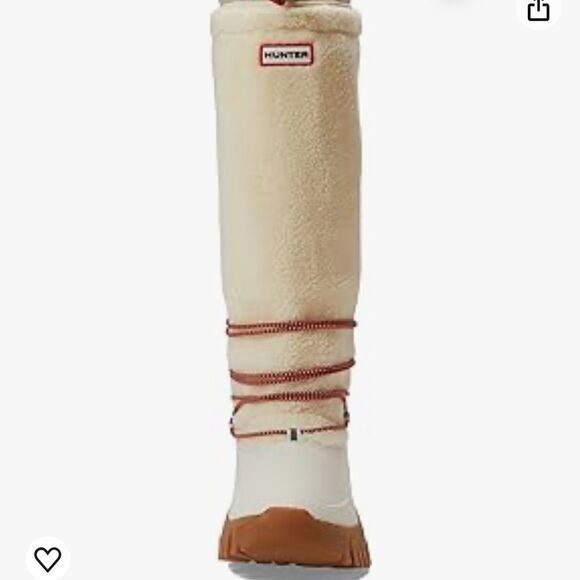 Hunter Beige and Brown Winter Boots - Picture 2 of 6